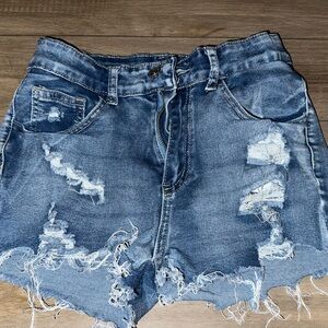 SHEIN Blue Denim Shorts